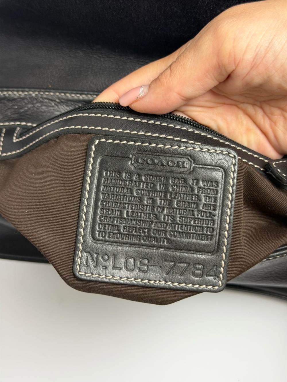 Coach Y2K Hampton East West Black Leather Shoulder Bag - Picture 10 of 13